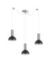 SE21-NM-4-NM3-MS3 ADEPT TUBE Nickel Matt Pendant Black Metal Shade+ HOMELIGHTING 77-8465