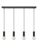 SE21-BL-4-4BL ADEPT TUBE Black Pendant+ HOMELIGHTING 77-8482