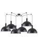 SE21-BL-4-BL6-MS40 ADEPT TUBE Black Metal Shade Pendant+ HOMELIGHTING 77-8498