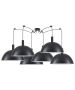 SE21-BL-4-BL6-MS50 ADEPT TUBE Black Metal Shade Pendant+ HOMELIGHTING 77-8502