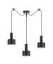 SE21-BL-4-BL3-MS1 ADEPT TUBE Black Pendant Black Metal Shade+ HOMELIGHTING 77-8542