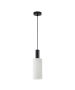 SE21-BL-4-GL3 ADEPT TUBE Black Pendant White Glass+ HOMELIGHTING 77-8561