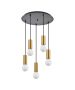 SE21-GM-4-5BL ADEPT TUBE Gold Matt Pendant+ HOMELIGHTING 77-8572