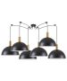 SE21-GM-4-BL6-MS40 ADEPT TUBE Gold Matt Pendant Black Metal Shade+ HOMELIGHTING 77-8589