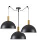 SE21-GM-4-BL3-MS40 ADEPT TUBE Gold Matt Pendant Black Metal Shade+ HOMELIGHTING 77-8590