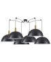 SE21-GM-4-BL6-MS50 ADEPT TUBE Gold Matt Pendant Black Metal Shade+ HOMELIGHTING 77-8593