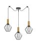 SE21-GM-4-BL3-GR1 ADEPT TUBE Gold Matt Pendant Black Metal Grid+ HOMELIGHTING 77-8619