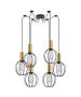 SE21-GM-4-BL6-GR1 ADEPT TUBE Gold Matt Pendant Black Metal Grid+ HOMELIGHTING 77-8625