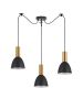 SE21-GM-4-BL3-MS2 ADEPT TUBE Gold Matt Pendant Black Metal Shade+ HOMELIGHTING 77-8640