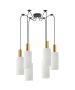 SE21-GM-4-BL6-GL3 ADEPT TUBE Gold Matt Pendant White Glass+ HOMELIGHTING 77-8653