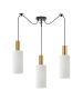 SE21-GM-4-BL3-GL3 ADEPT TUBE Gold Matt Pendant White Glass+ HOMELIGHTING 77-8654