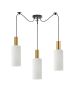 SE21-GM-4-BL3-GL3 ADEPT TUBE Gold Matt Pendant White Glass+ HOMELIGHTING 77-8654