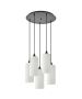 SE21-BL-4-5BL-GL3 ADEPT TUBE  Pendant White Glass+ HOMELIGHTING 77-9005