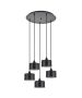 SE21-BL-B10-BL5-MS1 ADEPT PENDANT Black Metal Shade + HOMELIGHTING 77-9042