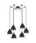 SE21-BL-B10-BL6-MS2 ADEPT PENDANT Black Metal Shade + HOMELIGHTING 77-9049