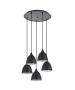 SE21-BL-B10-5BL-MS2 ADEPT PENDANT Black Metal Shade + HOMELIGHTING 77-9050