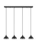 SE21-BL-B10-4BL-MS3 ADEPT PENDANT Black Metal Shade + HOMELIGHTING 77-9056