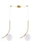 SE21-GM2-40 SCEPTRE GOLD MATT PENDANT OPAL GLASS+ HOMELIGHTING 77-9064