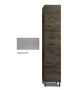 Στήλη με Πόδια Π35xΥ177xΒ35 εκ.Μελαμίνη Απόχρωση Cemento, 2 Ντουλάπια-Συρτάρι- Καλάθι Απλύτων Savvopoulos Pillar 925520-8763