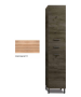 Στήλη με Πόδια Π35xΥ177xΒ35 εκ.Μελαμίνη Απόχρωση Possitano,2 Ντουλάπια-Συρτάρι- Καλάθι Απλύτων Savvopoulos Pillar 925520-8777