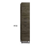 Στήλη με Πόδια Π35xY177B35 εκ. MDF Λάκα Λευκή Γυαλιστερή Ντουλάπι-Συρτάρι- Καλάθι Απλύτων Savvopoulos Eco Extras 925520-9102