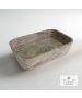 Νιπτήρας Μπάνιου Επιτραπέζιος 60x38 εκ. Emperador Pale Marble Fossil Gaia DS60-524