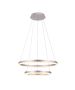 Φωτιστικό Κρεμαστό 60cm Ασημί LED 3CCT 3000-6000K Dimmer Night Mode Sun Light D88059/2-SLV 