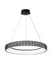 Φωτιστικό Κρεμαστό Μέταλλο & Paper Fest Μαύρο 61xH120cm Led max 76w 2800lm CCT 3000-6000K Dimmable by Remote Control Sun Light FORTE-63P-BK 