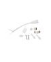 POWER SUPPLY CABLE 1.2m WITH 2PIN PLUG FOR PHILO*W ACA PHILOCABLE