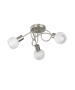 Antibes Μοντέρνα Μεταλλική Πλαφονιέρα Οροφής με Ντουί E14 σε Ασημί χρώμα 47cm Trio Lighting R60173007