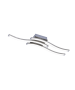 Φωτιστικό Πλαφόν Οροφής 9x56xH7cm Led 2x5w 2x500lm 3000K Nickel Mat Trio RL Route R62473107