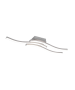 Πλαφονιέρα Οροφής 56x12xH7cm LED SMD 5W 4000K 3x600lm Νίκελ Ματ Trio Route R62473407