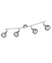 Σποτ Τετράφωτη Ράγα 4xE14 L85cm σε Ασημί Χρώμα Trio Lighting Brest R80594006