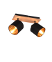 Σποτ Ράγα Δίφωτη 2xE14 Μαύρο Trio Lighting Tommy R81332030