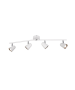 Σποτ Τετράφωτη Ράγα Λευκό Ματ 78cm LED 4x3,5w 3000K 4x400lm Trio Lighting Toulouse R82124131