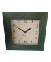 Ρολόι Τοίχου 24x24x4cm Ξύλο Πράσινο  Etoile SQQ-000A