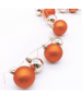 "40 COPPER-CHROME BALLS" 80 CLUSTER MINI LED ΣΕΙΡΑ,WW, ΑΣΗΜ. ΚΑΛΩΔ. ΧΑΛΚ, ΜΠΑΤ.(3ΑΑ) IP20 30cm+2m  ACA X068011229