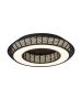 Πλαφονιέρα Οροφής Paper Fest Μαύρο 58xH11,5cm Led max 64w 2400lm CCT 3000-6000K Dimmable by Remote Control Sun Light ZEUS-60-BK 