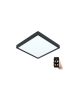 Πλαφονιέρα Οροφής Μαύρη IP44 28,5cm LED 19,5w 2500lm 2700-6500K Remote-App Eglo Fueva-Z 98854