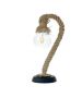 InLight Επιτραπέζιο φωτιστικό από καφέ σχοινί 1XE27 D:46cm 3439-BL