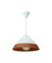 InLight Κρεμαστό φωτιστικό από καφέ γυαλί 1XE27 D:30cm 4409-Β-Καφέ