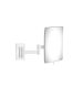 Επιτοίχιος Μεγεθυντικός Καθρέπτης x3 με Διπλό Βραχίονα Led 5w 220-240V White Matt Sanco Led Cosmetic Mirrors MRLED-301-M101