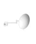 Καθρέπτης Μεγεθυντικός Επιτοίχιος Ø20 εκ.Διπλός Βραχίονας  Μεγέθυνση *3 White Mat Sanco Mirrors MR-701-M101