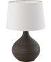 Πορτατίφ 20xH29cm 1xE14 Λευκό Καπέλο Βάση Καφέ Trio Lighting Martin R50371026