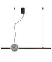 Φωτιστικό Κρεμαστό Ράγα L1000xH1615mm Led 24w 3000K 660lm Μαύρο-Πράσινο Anais Viokef 4300900