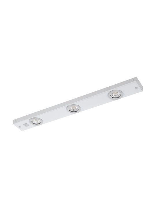 Φωτιστικό Τριπλό Λευκό L600xH25cm LED 3000K 280lm Eglo Kob 93706
