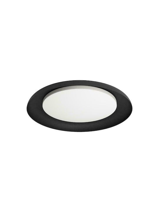 Πλαφονιέρα Οροφής Μαύρο 46,5xH6,5cm LED 3000K 2400lm Eglo Penjamo 99703