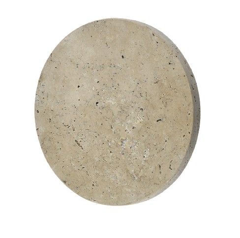 InLight Επιτοίχιο φωτιστικό γκρι από travertine marble LED 3.5W D:16cm 43068-B