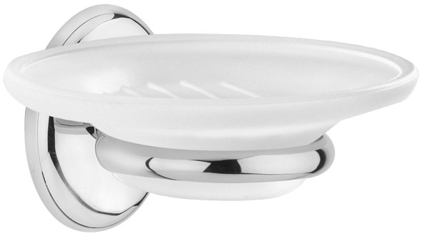 Σαπουνοθήκη Γυαλί Χρώμιο Bronze Art Valle AA01-10-10