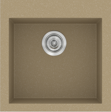 Sanitec Νεροχύτης 339 Classic 50×50 339-15-Metallic-Cream